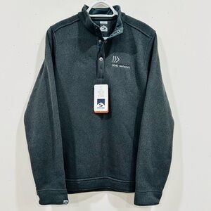 Storm Creek Men's Overachiever Sweaterfleece Pullover Graphite Heather NWT Sz S